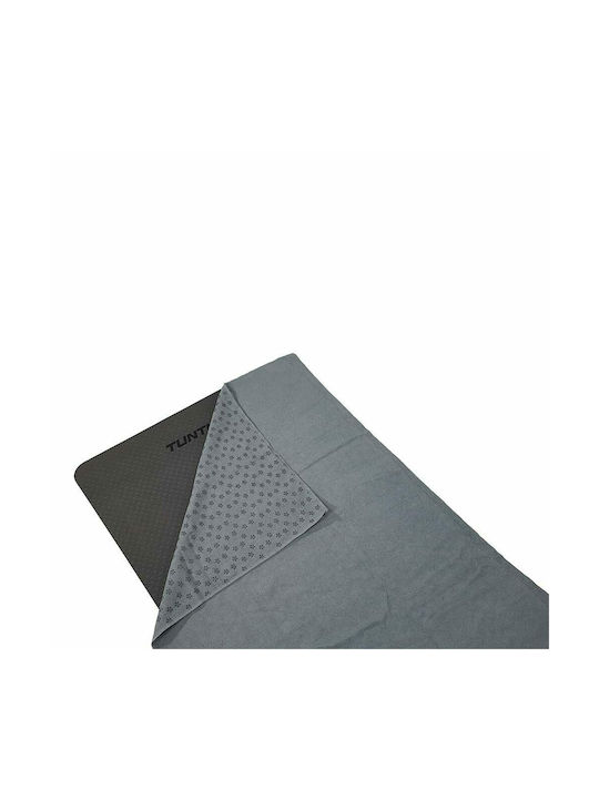 Tunturi Gray Gym Towel with Carrying Case 180x63cm