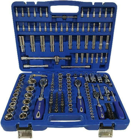 Ratschen- & Steckschlüssel-Sets 1\2" & 1\4" & 3\8" 173Stück