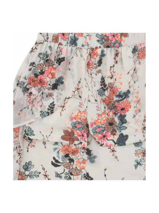 Funky Kids Skirt Floral White