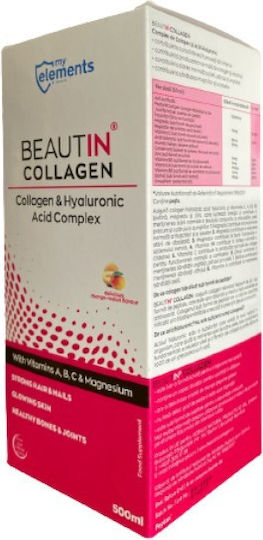My Elements Beautin Collagen Collagen & Hyaluronic Acid Complex with Hyaluronic Acid 500ml Mango Melon
