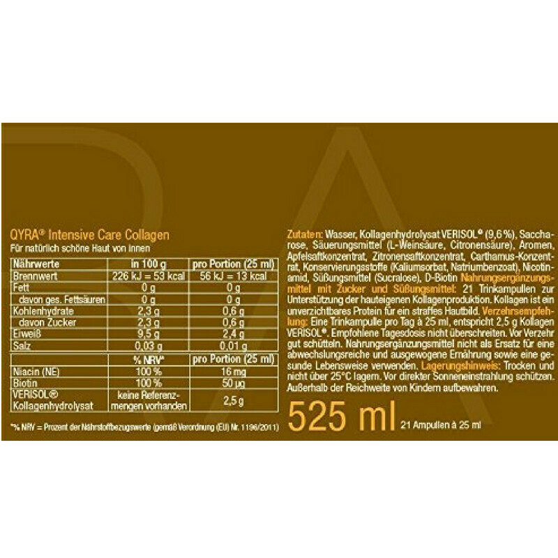 Qyra Intensive Care Collagen Drink 21 x 25ml | Skroutz.gr