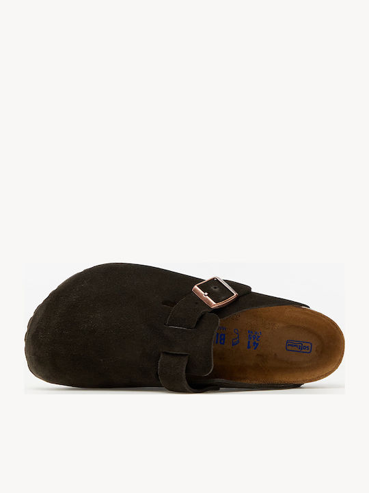 Boston Leather Men's Slippers Brown Anatomical
