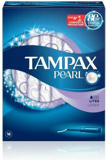 Tampax Тампон Pearl Lites с Апликатор за Лек поток 18бр