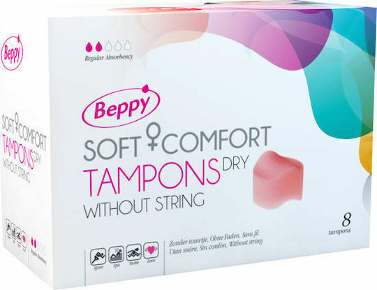 Beppy Ταμπόν Soft Comfort Dry Without String για Κανονική Ροή 8τμχ