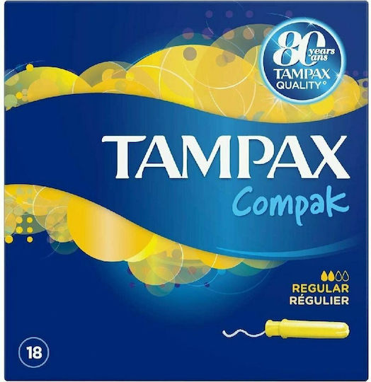 Tampax Compak Tampons for Normal Flow with Applicator 18pcs