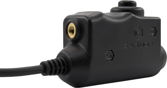 Earmor Hunting Accessory PTT Switch for Earmor Ear Defenders Motorola Dual Plug Military