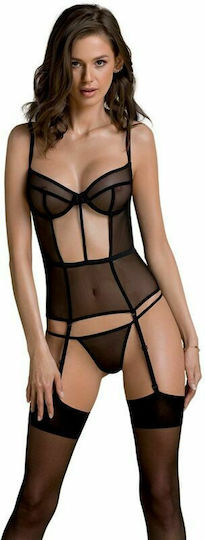 Passion Varella Секси корсети Колекция Corset Eco Черен
