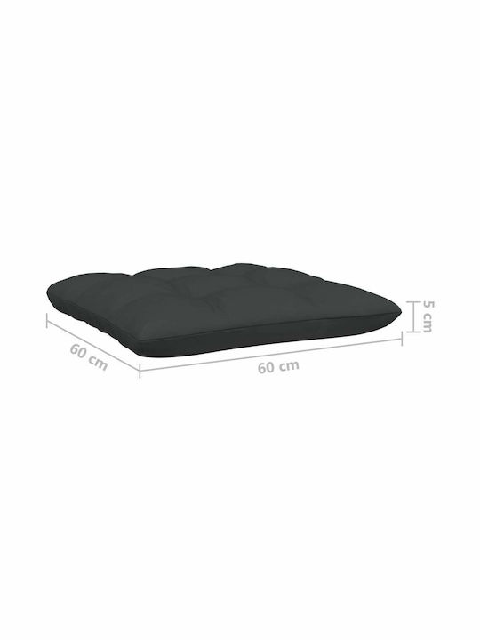 Ecksofa Außenbereich Holz mit Kissen 63.5x63.5x62.5cm