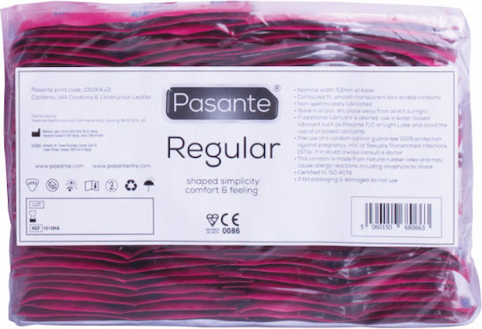 Pasante Προφυλακτικά Regular 144τμχ 54mm Natural