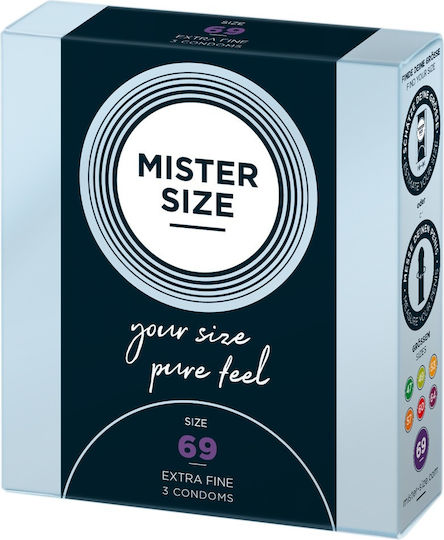 Mister Size Кондоми Extra Fine Size 69mm Минути 3бр