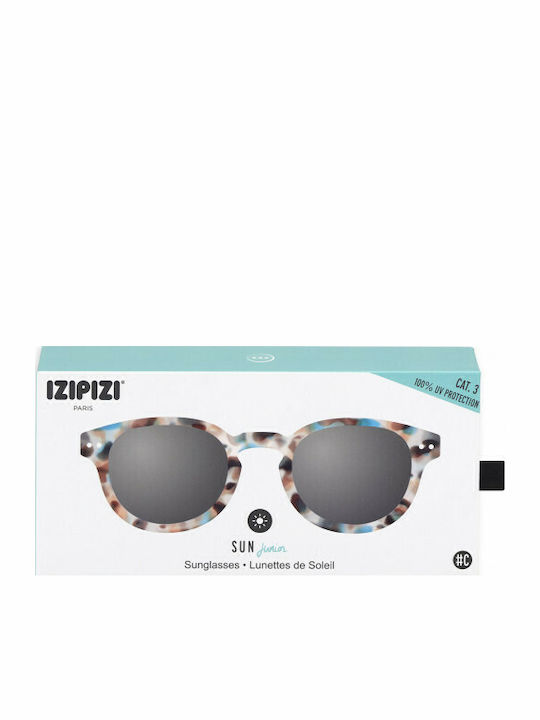 Izipizi C Square Kids Sunglasses Blue Tortoise For 5-10 Years