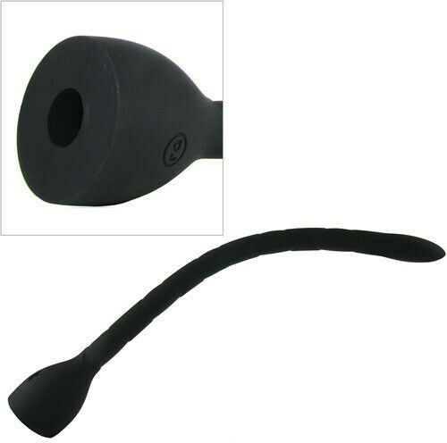 Kink In Deep Silicone Anal Snake Πρωκτική Σφήνα Black 43.2cm