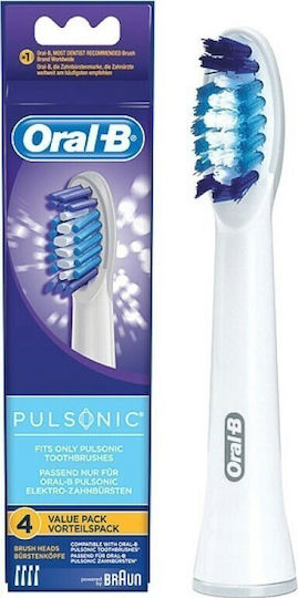 Oral-B Pulsonic Clean Electric Toothbrush Replacement Heads Value Pack 852544 4pcs