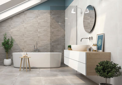 Karag Moliere Kitchen Wall / Bathroom Matte Ceramic Tile 60x20cm Bone
