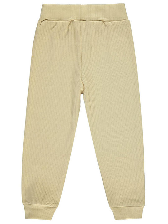 Children's beige striped pants for boys (2-6 years)