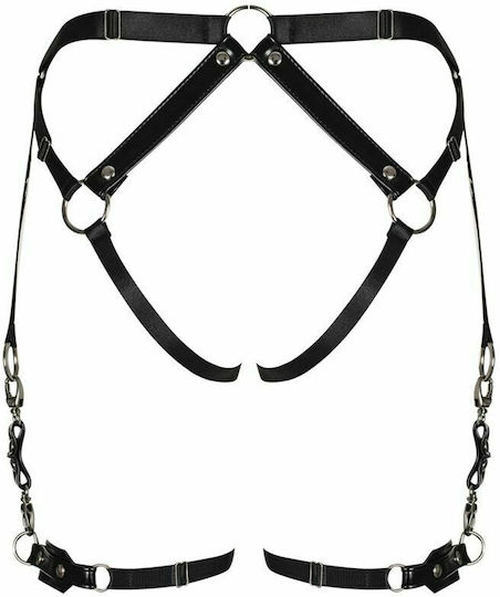 Obsessive Εσώρουχο Garter Belt Harness Plus Size Black