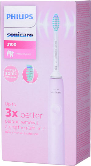 Philips Sonicare 3100 Electric Toothbrush with Timer and Pressure Sensor Sugar Rose