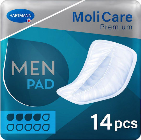Hartmann Molicare Premium Men Pad Men's Incontinence Pad Normal Flow 4 Drops 14pcs