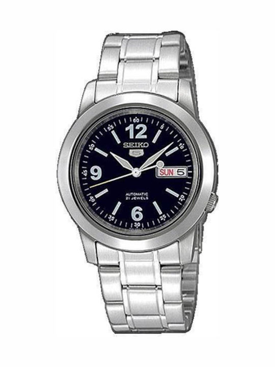 Seiko 5 Ρολόι Αυτόματο με Μεταλλικό Μπρασελέ Seiko 5 Ρολόι Αυτόματο με Μεταλλικό Μπρασελέ