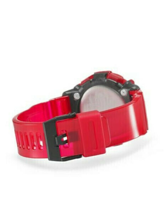 Casio G-Shock Analog/Digital Men's Watch 47.1mm Chronograph Battery with Red Rubber Strap