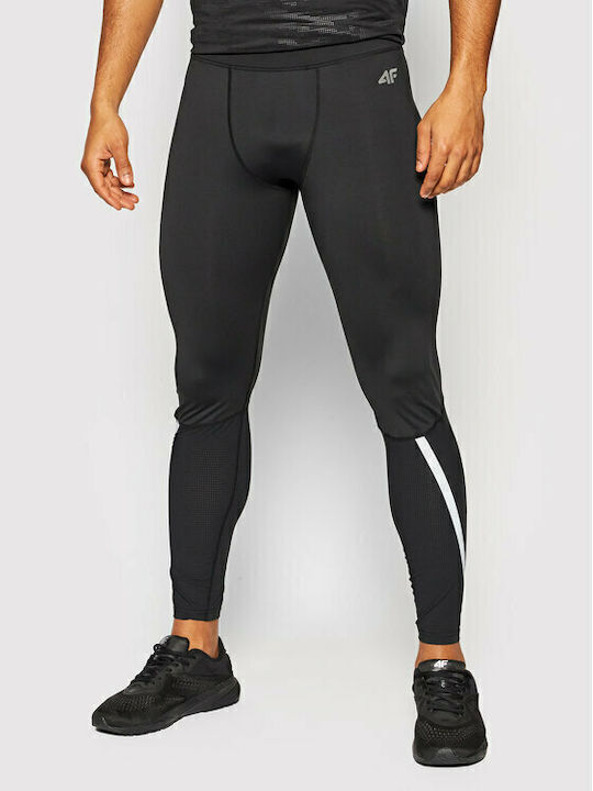 4F Herren Sportleggings Lang Schwarz