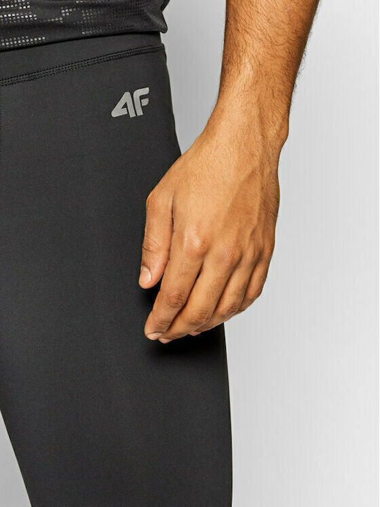 4F Herren Sportleggings Lang Schwarz