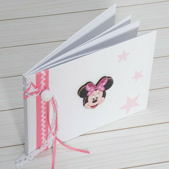 Papillon Kids Handmade Guest Book with Minnie Mouse Theme made of Cardboard