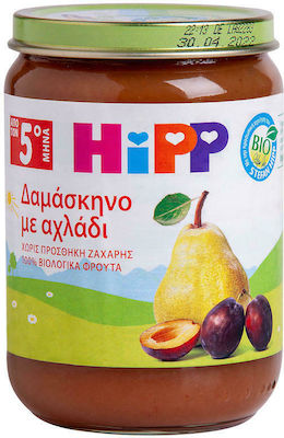 Hipp Cremă de fructe Prune with Pear Fără gluten pentru 4m+ 190gr