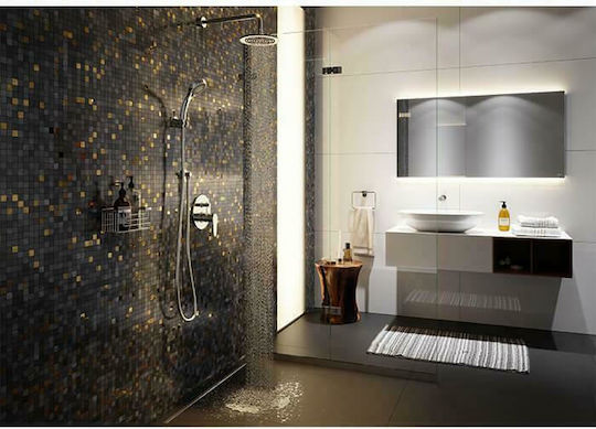 Ferro Algeo für Badewanne 2 Ausgänge Silber 4-Wege