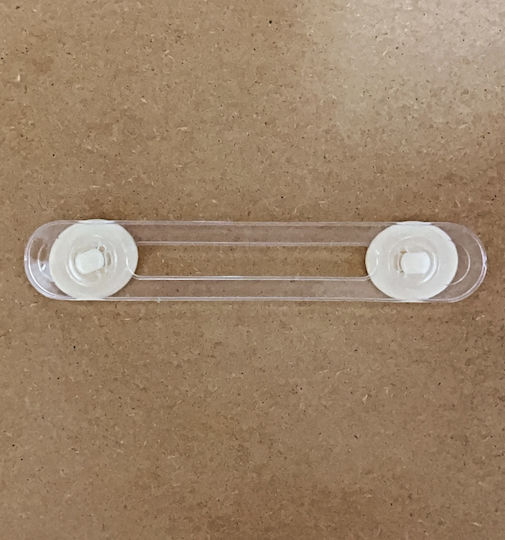 Viosarp Cabinet & Drawer Lock with Sticker made of Plastic in White Color 2pcs