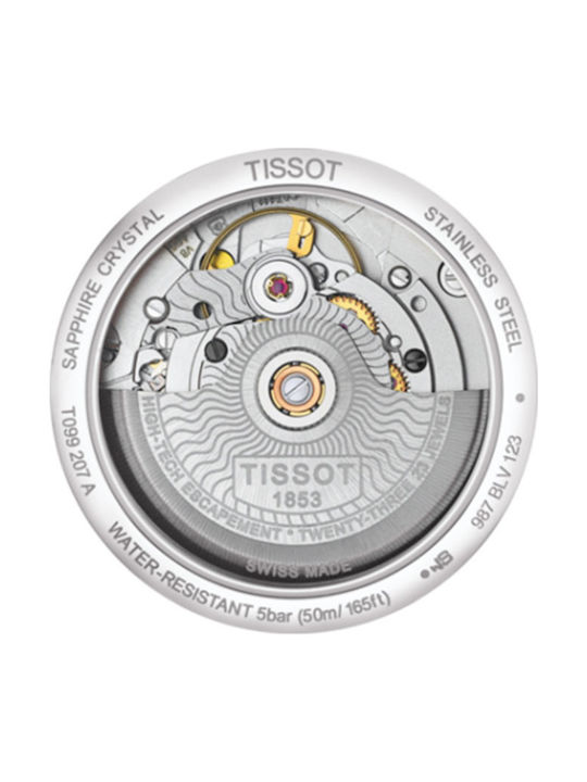 Tissot T-Classic Chemin Des Tourelles Watch with Automatic Mechanism