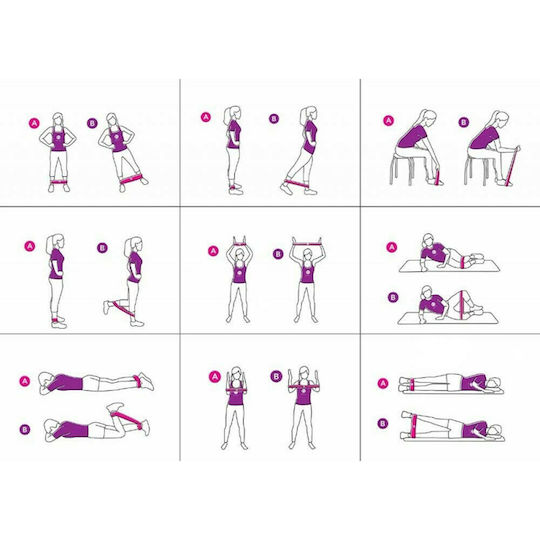 Rea Tape Bänder für das Training Set 3Stück Mehrfarbig