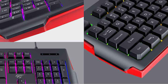 Havit KB866L Gaming Πληκτρολόγιο με RGB φωτισμό (Αγγλικό US)