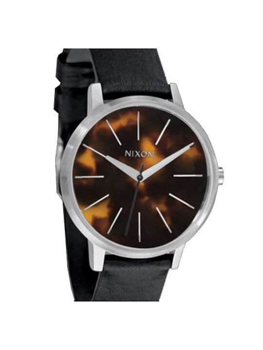 Nixon Watch with Black Leather Strap