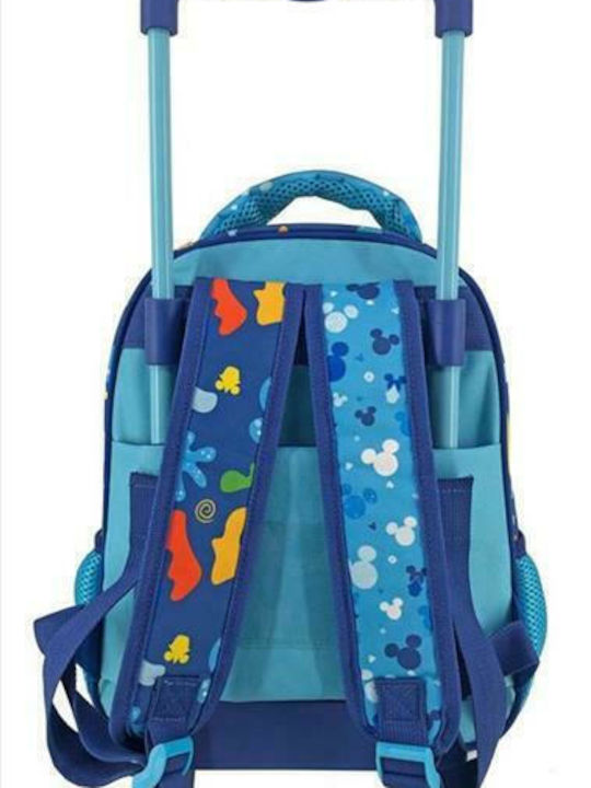 Diakakis Mickey Fun Starts Here School Bag Trolley Kindergarten Multicolored