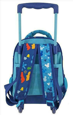 Diakakis Mickey Fun Starts Here School Bag Trolley Kindergarten Multicolored