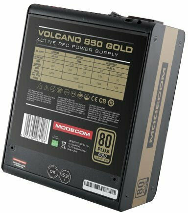 Modecom Volcano 850 Gold 850W Μαύρο Τροφοδοτικό Υπολογιστή Full Modular 80 Plus Gold