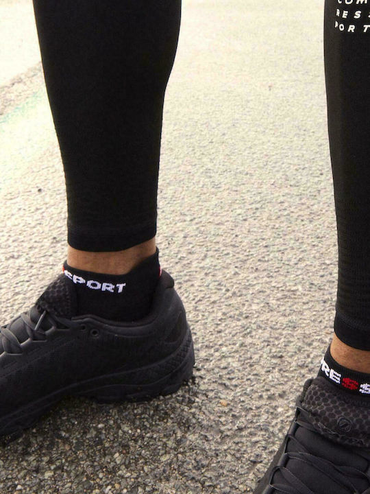 Compressport Pro Racing Socks V4.0 Low Running Κάλτσες Μαύρες 1 Ζεύγος