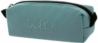 Polo Wallet Pencil Case Barrel with 1 Compartment Blue