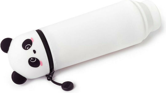 Legami Milano Panda Pencil Case Silicone Barrel White