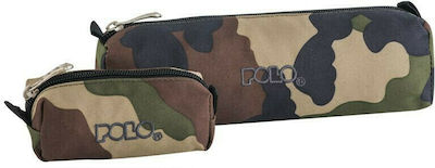 Polo Pencil Case Barrel with 1 Compartment Green