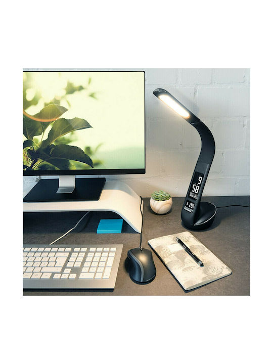 Navaris LED Schreibtischlampe mit flexiblem Arm in Schwarz Farbe