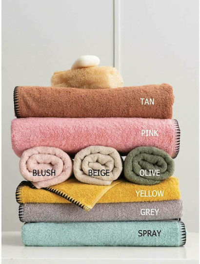 Palamaiki Bath Towel Set 3pcs Brooklyn Olive Weight 500gr/m²