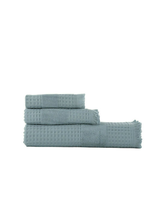 Nef-Nef Homeware Pânză de față Touch 030593 50x90cm. Dusty Aqua Greutate 330gr/m²