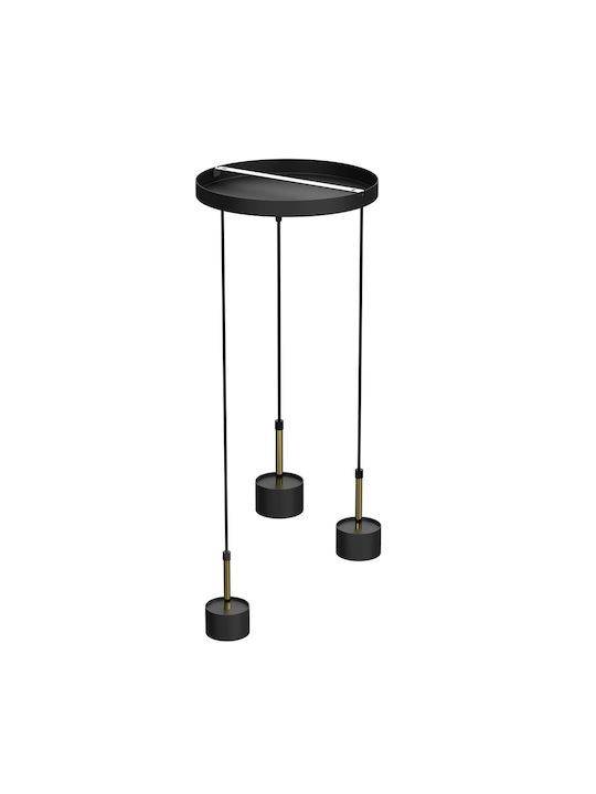 Milagro Arena Pendant Light Three-Light for Socket GX53 Black