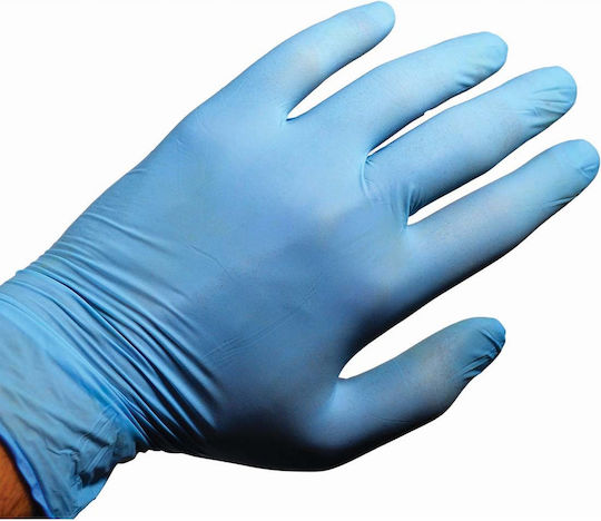 Sidirela Latex Examination Gloves Powder Free Blue 100pcs