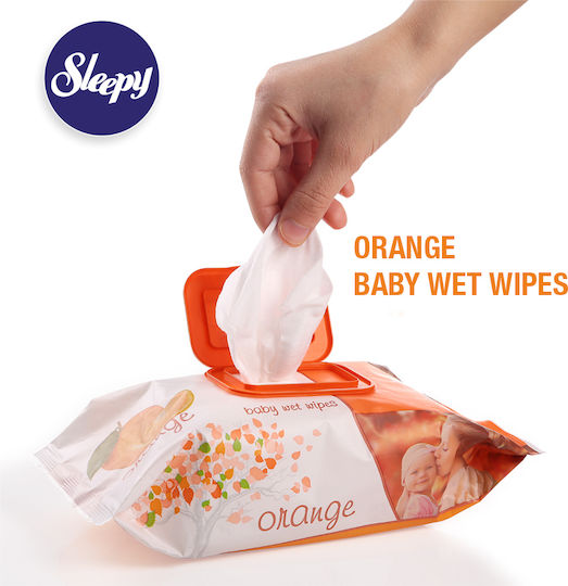 Sleepy Babytücher Orange Babytücher ohne Alkohol 120Stk