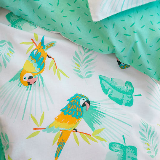 Nima Macaw Бебешка кувертюра Памук Петролен 100x140см