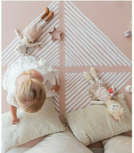 Toddlekind Παιδικό Παζλ Δαπέδου Sandy Lines Μονόχρωμα Seashell 6τμχ