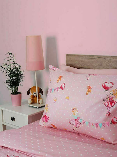 Sunshine Cotton Feelings 30 Kinderbettbezug Einzel Baumwolle Pink 170x250cm